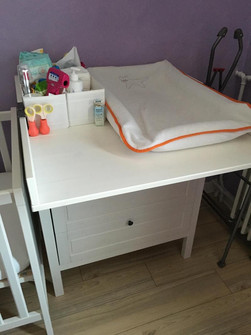 Table à langer rangement leksvik ikea : avis
