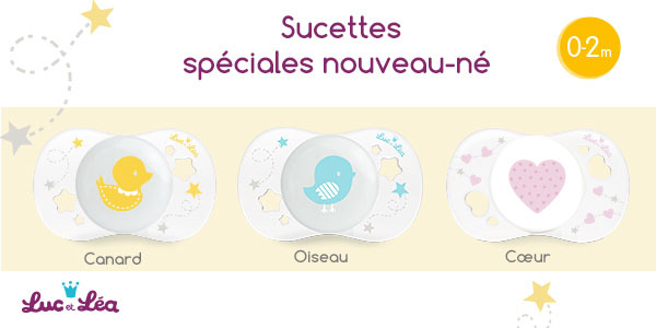 a tester : sucette luc et lea