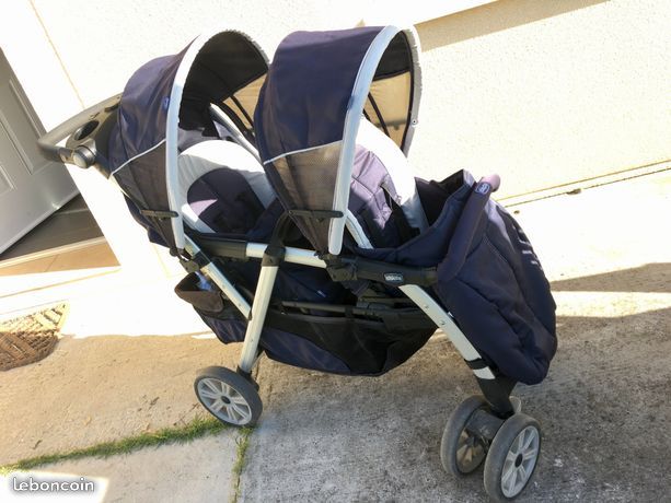 poussette double chicco together avec cosy