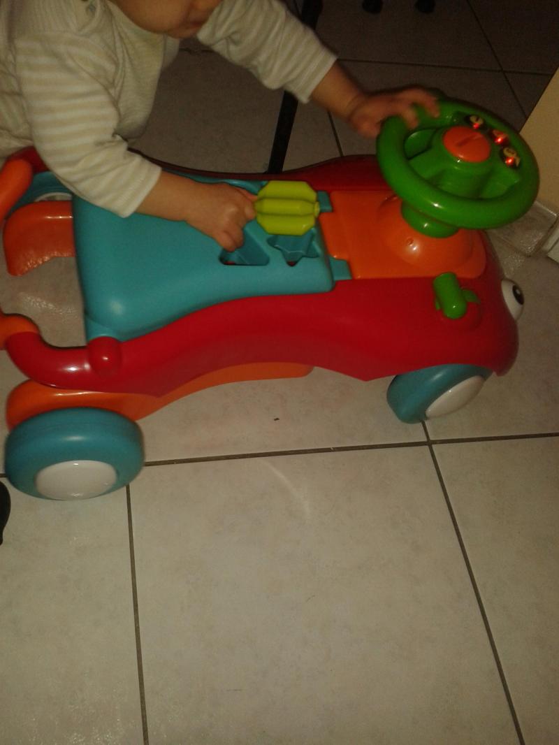 Buggy pousseur shop porteur rouge oxybul