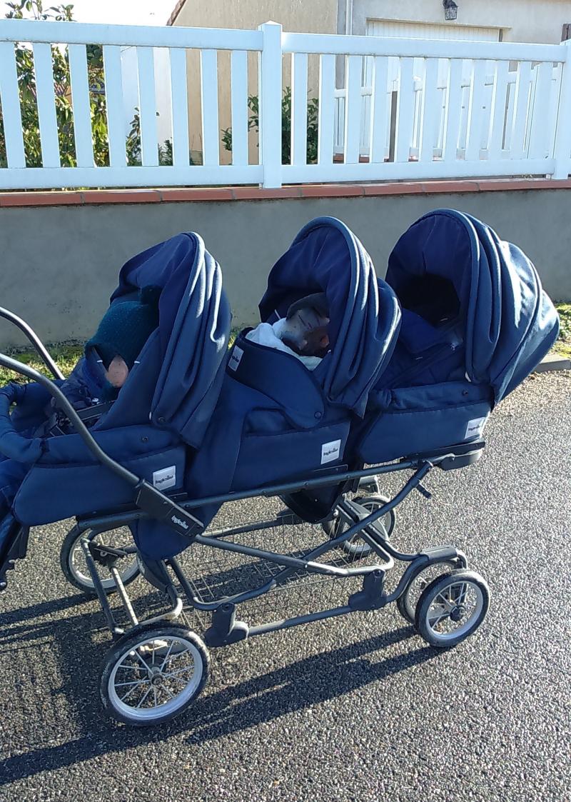 poussette triple inglesina neuve