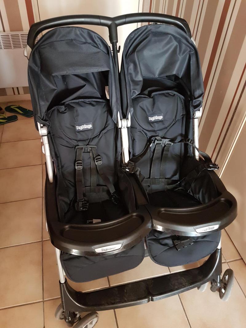 Poussette double peg perego aria twin deals