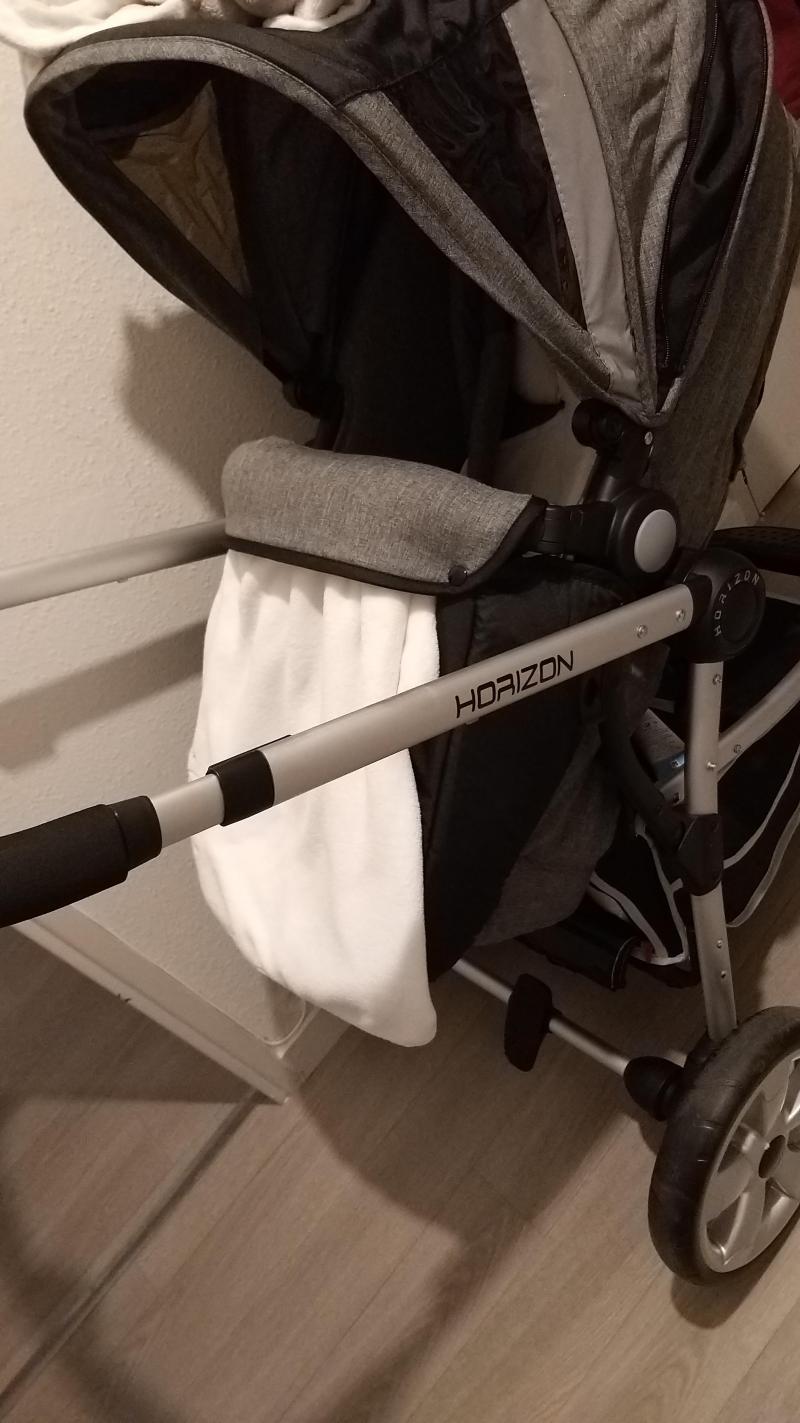 trottine poussette combiné duo 3 en 1 horizon