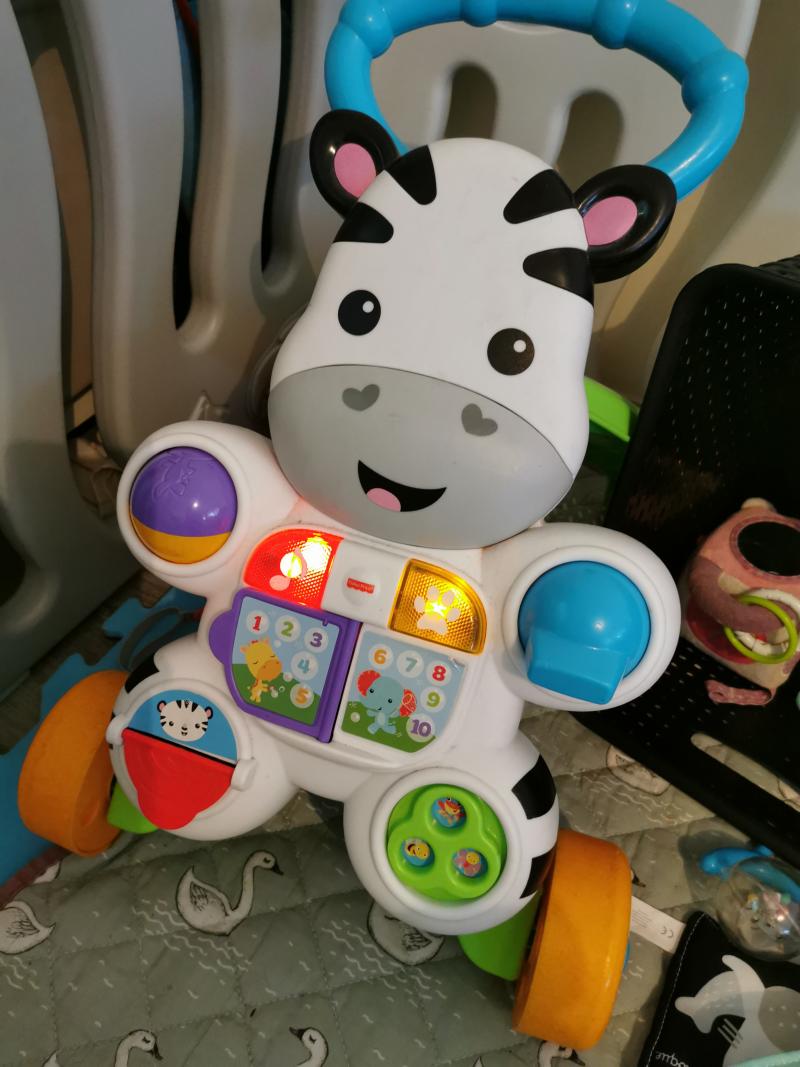 trotteur zebre parlant fisher price avis