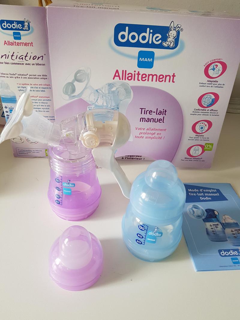 Tire lait manuel Initiation et 2 biberons DODIE Avis et comparateur de prix
