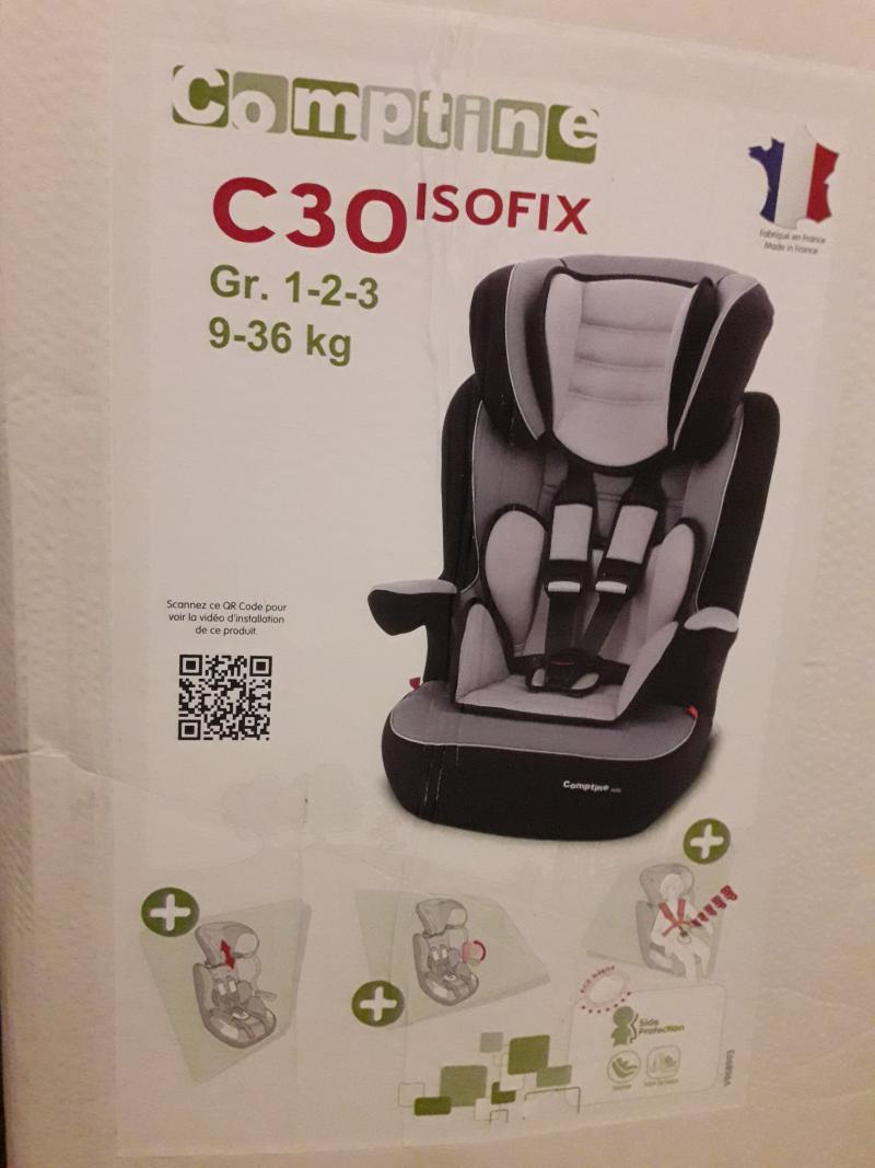 siege auto comptine isofix
