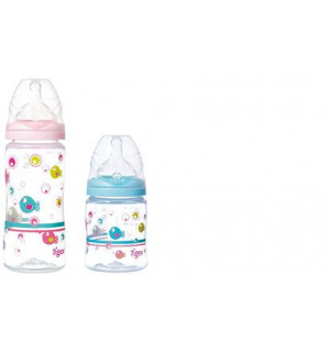Tigex Biberon Col Large Intuition 2eme /Âge 300ml T/étine 0-6 Fille Lait Infantile