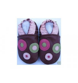 Carozoo Chaussures dint/érieur pour b/éb/é en cuir avec semelle souple 16 mod/èles