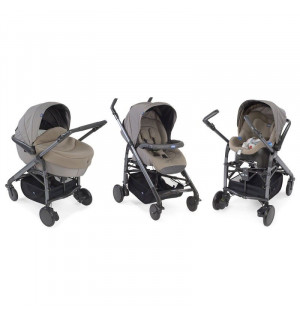 poussette trio love black chicco