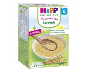 Hipp Bio La Mamma Semoule Moyenne 320g – Pour Bébés Dès 8 Mois – Sans Sel Ajouté, Riche En Vitamine B1