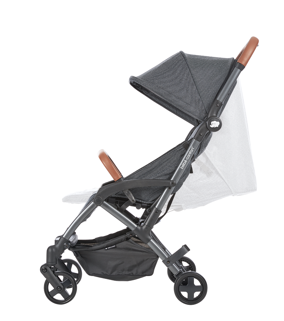 poussette canne avec marche pied intégré