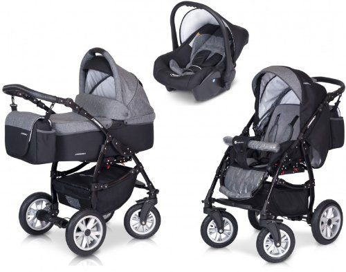 poussette trio grandes roues