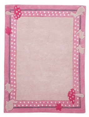 Tapis lapin champignon chambre fille theme Malices et ...