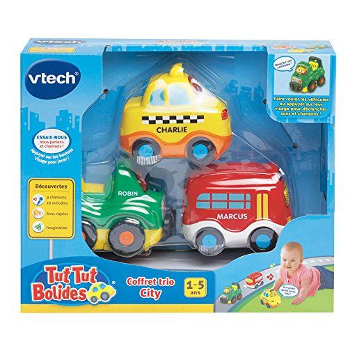 Coffret Trio City Tut Tut Bolides Taxi Bus 4 X 4 Vtech