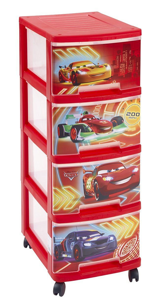 Tour De Rangement 4 Tiroirs Sur Roulettes Cars Curver Avis Et