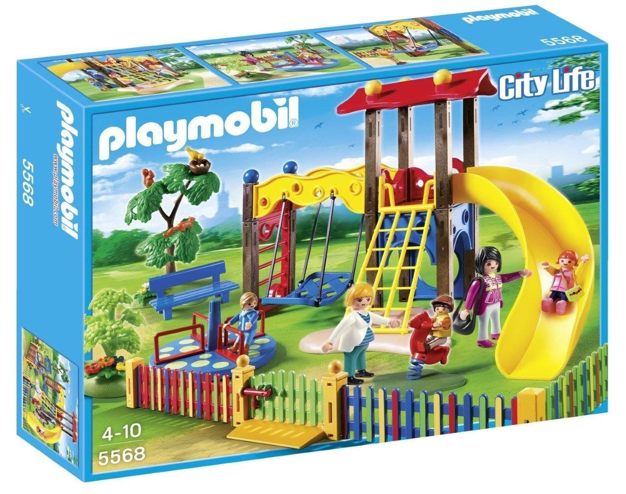 playmobil toboggan balancoire