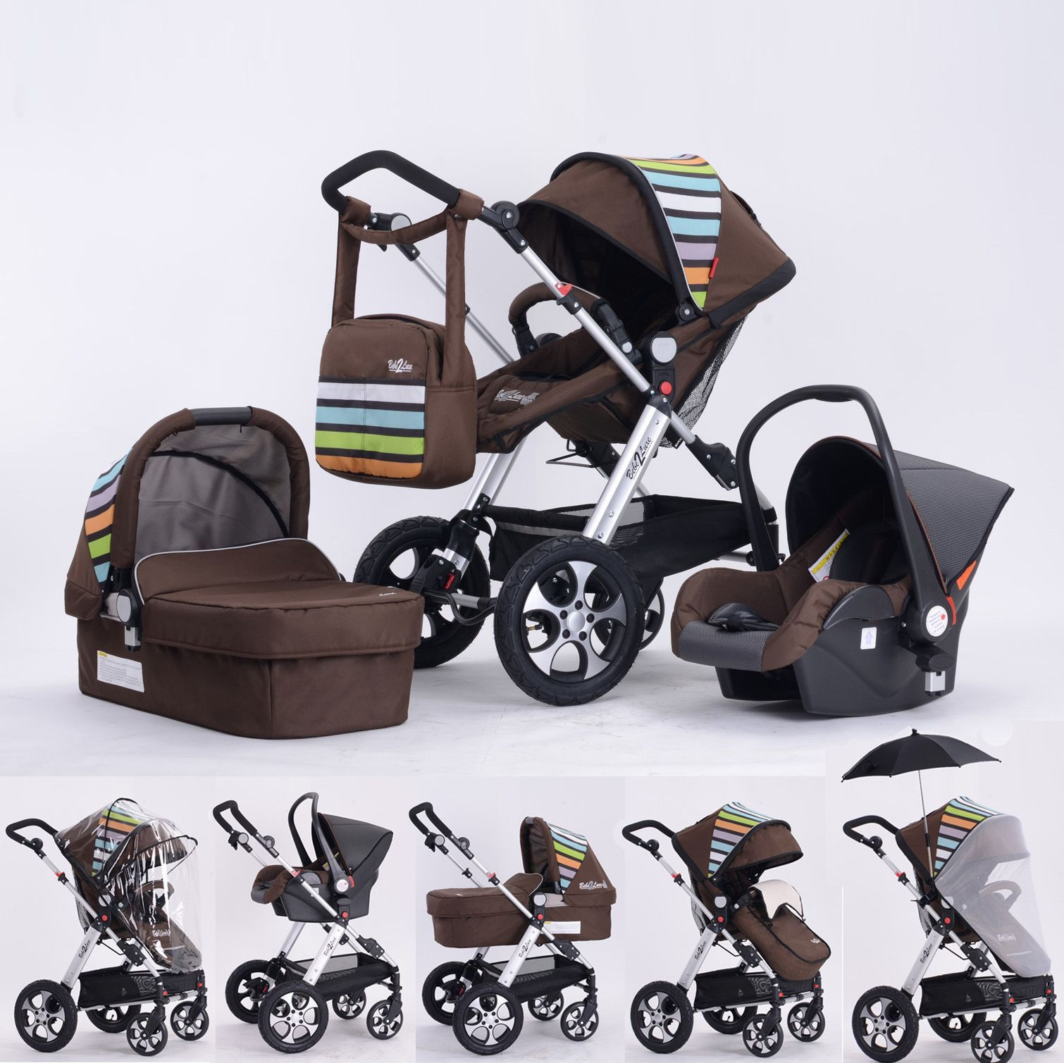 poussette bebe2luxe rainbow