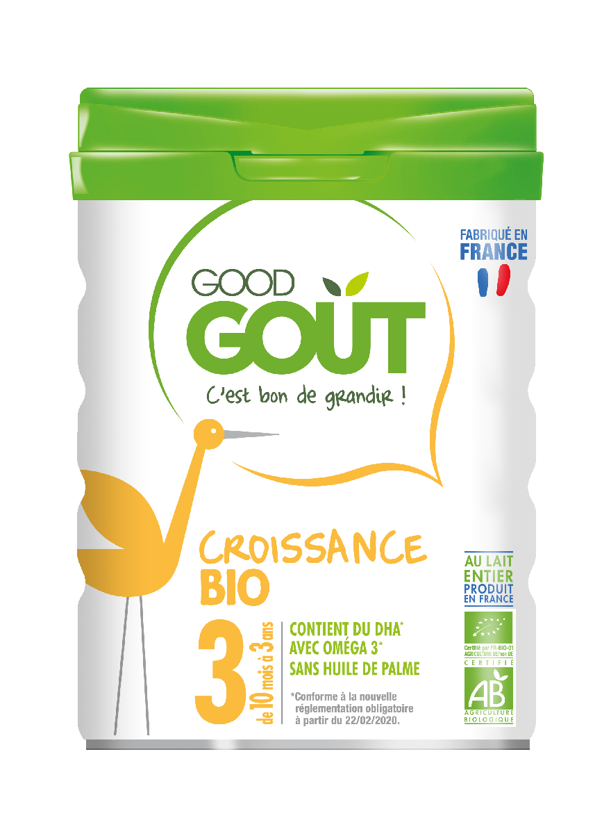 Lait de croissance Bio GOOD GOUT : Comparateur, Avis, Prix