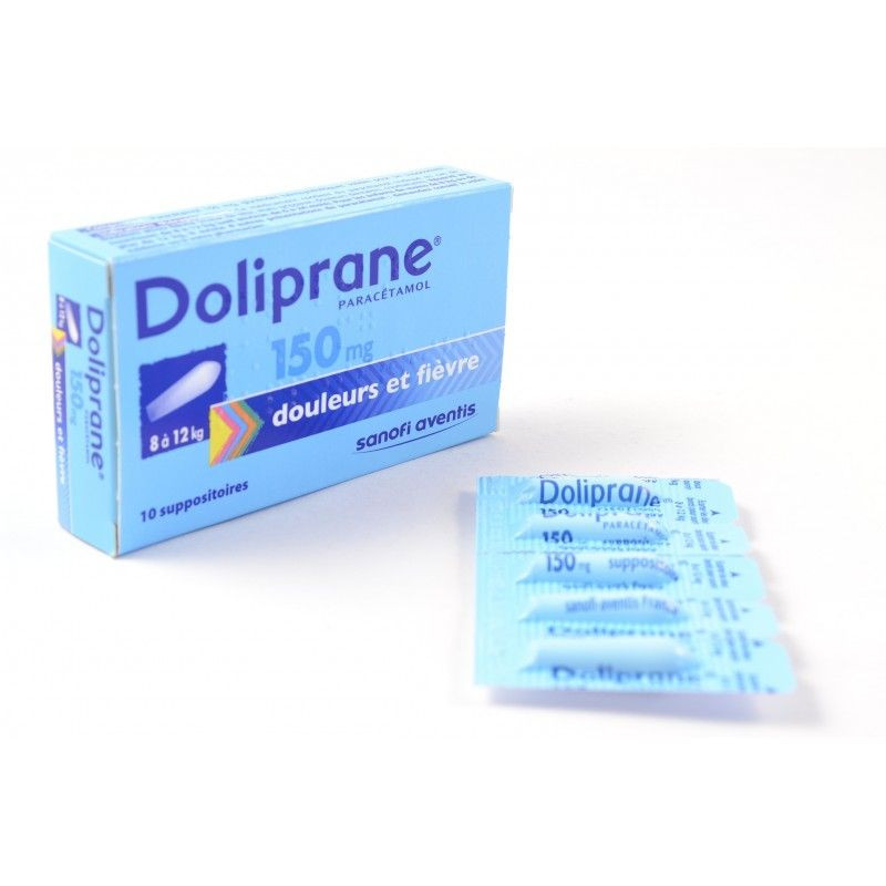 Doliprane Paracetamol 150 Mg Enfants Suppositoires Sanofi Aventis Comparateur Avis Prix