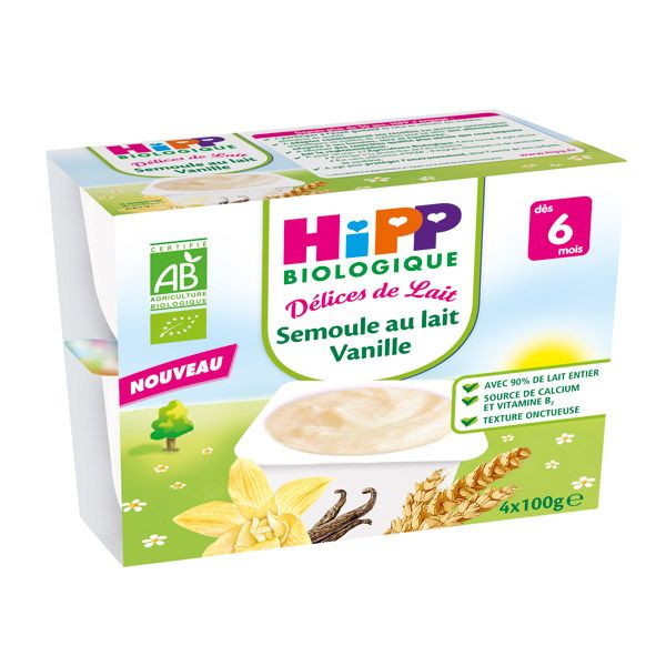 Semoule Au Lait Vanille 4x100g Hipp Avis Et Comparateur De Prix