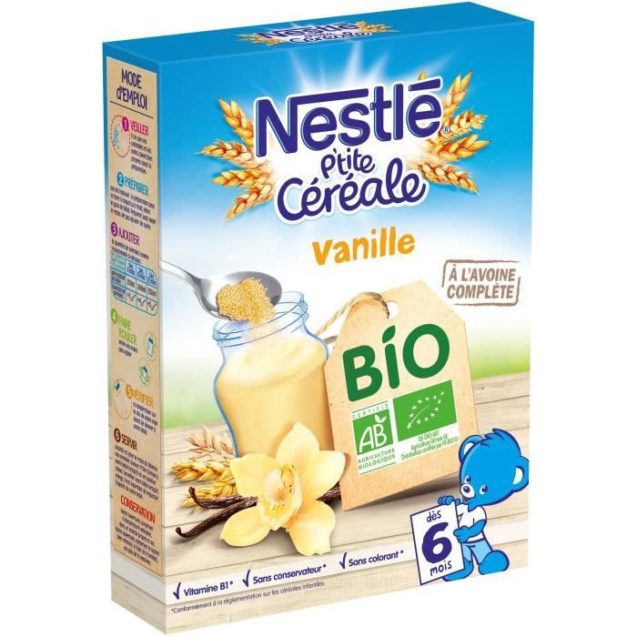 P'tite Céréale Bio Vanille NESTLÉ : Avis et comparateur de prix