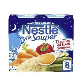 Nestle Ptit Souper Légumes Du Soleil Semoule Dès 8 Mois