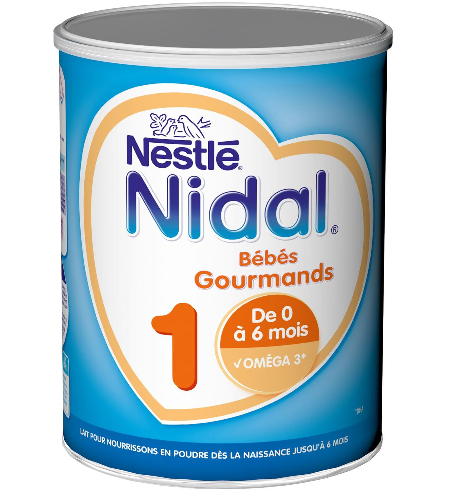 Lait 1er âge Bébés Gourmands 800g NIDAL Comparateur, Avis, Prix