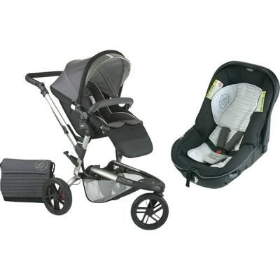 Jane poussette double powertwin avec 2 coques strata store