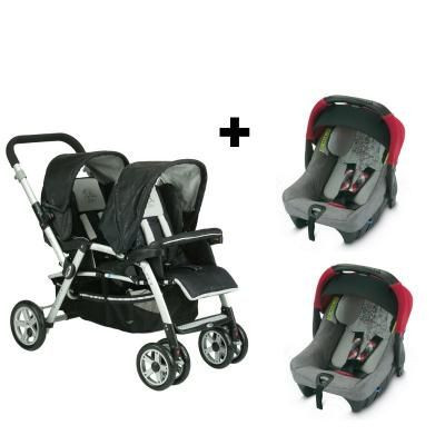 poussette twin two double jane