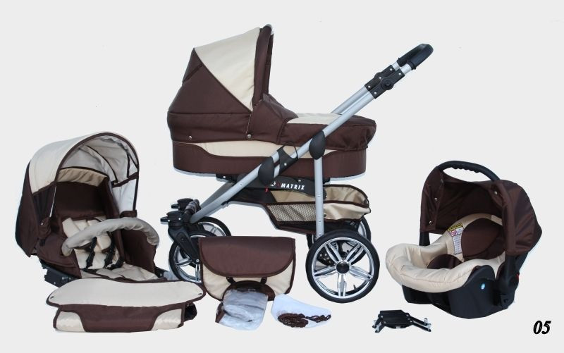 poussette leopard beige