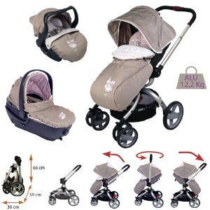 Poussette trio shop noukies 4 roues
