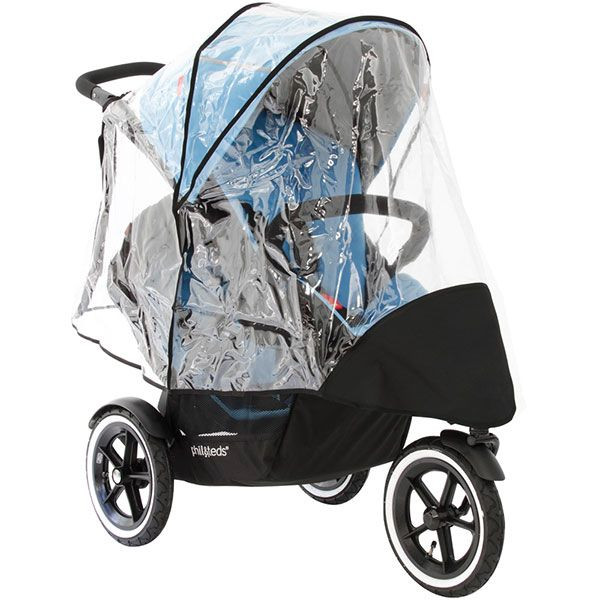 protege pluie poussette double