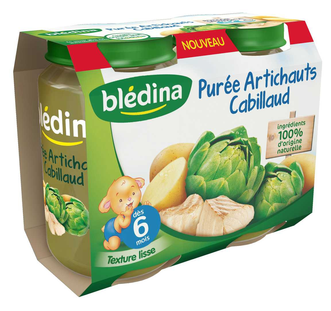 Pot Artichauts Cabillaud 2x200g Bledina Avis Et Comparateur De Prix