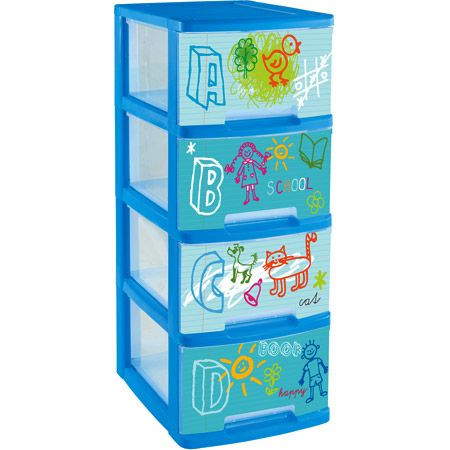 Tour De Rangement 4 Tiroirs Sketchline Curver Avis Et