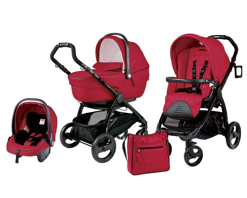 trio poussette fille
