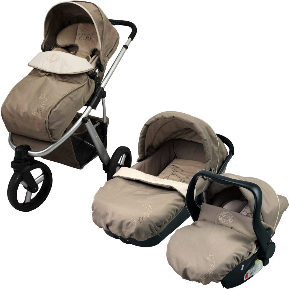 trio poussette fille