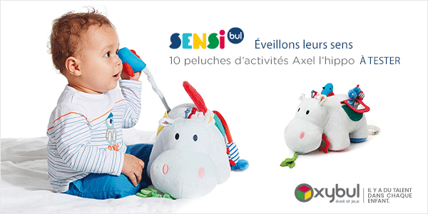 baby test peluche activites axel hippo oxybul